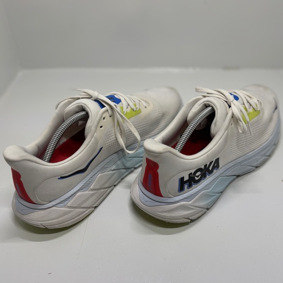 HOKA Arahi 7 Running Shoes Mens 11.5D White Blue Stability Athletic Sneakers - Picture 6 of 15
